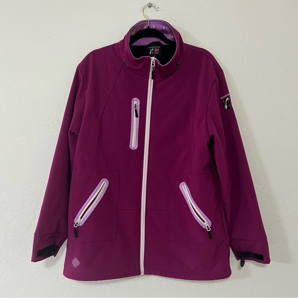 Scandinavian Explorer Pink Fucshia Waterproof Jacket Coat Women’s XL - NO HOOD